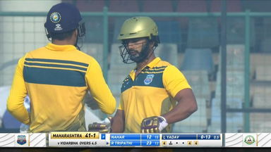 Rahul Tripathi's stroke-filled 66 (45) against Vidarbha