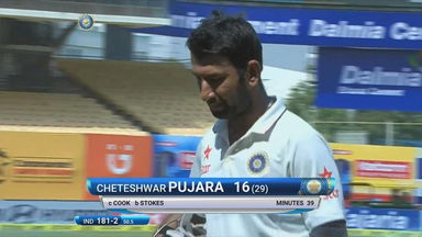 IND vs ENG 2016 - 5th Test day 3 : Cheteshwar Pujara Wicket