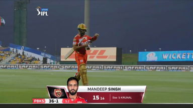 M42: MI vs PBKS – Mandeep Singh Wicket
