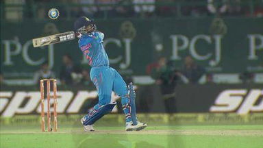 4TH ODI: IND vs WI – Ambati Rayudu Six