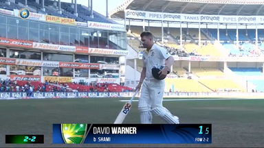 IND vs  AUS 2023, 1ST Test: David Warner Wicket