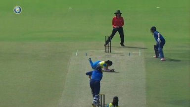 Senior Women's T20 Trophy 2022 Final : A stunning caught & bowled, courtesy K Anjali Sarvani