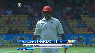 IND vs AFG 2018, 1st Test  Day 2: Mohammad Shahzad Wicket