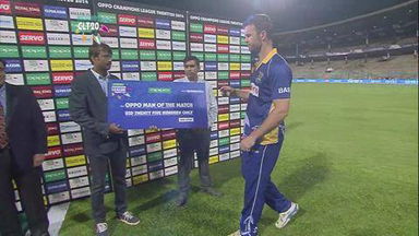 CLT20 2014 M20: NK vs BT –   Man Of The Match – James Franklin