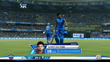 M03: MI vs DC – Shreyas Iyer Wicket
