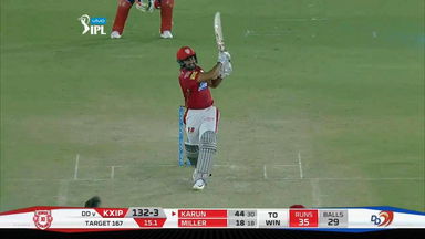 M02: KXIP vs DD: Karun Nair Six