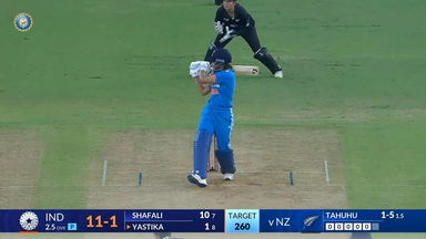 IND-W vs NZ-W 2024, 2nd ODI: Yastika Bhatia Six