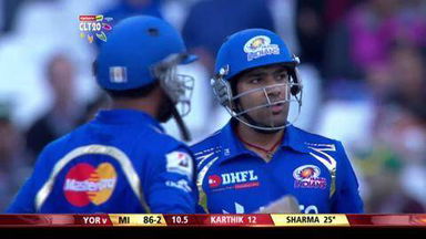 M11: MI vs YOR – Rohit Sharma six