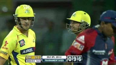 Match 11 CSK vs DD – Raina's 1st Six