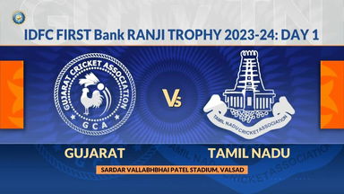 Ranji Trophy  2023/24, Gujarat vs Tamil Nadu Day 1: Match Highlights