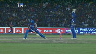 Ball crawls to stumps, Dhawan bowled