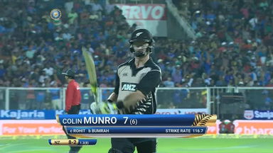 IND vs NZ 2017, 3rd T20I: Colin Munro Wicket