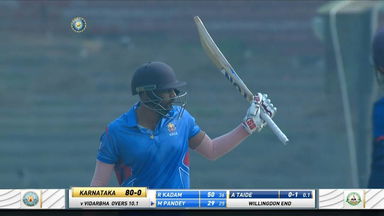 Rohan Kadam's stroke-filled 87 (56) against Vidarbha