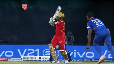 M29: PBKS vs DC – Chris Gayle Six