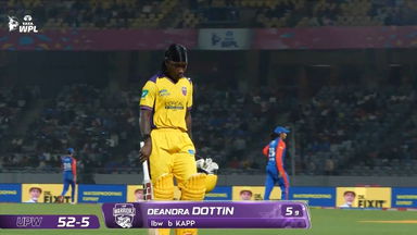 Wicket: Match 20, Delhi Capitals vs UP Warriorz, WPL 2026: Deandra Dottin Wicket