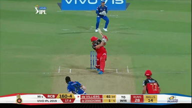 M07: RCB vs MI – AB de Villiers Six
