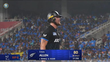 IND vs NZ 2026, 5th T20I: Finn Allen Wicket