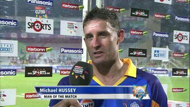 CLT20 2013 M13: CSK vs BRI  –   Man Of The Match –  Michael Hussey