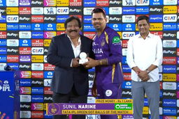 IPL 2026 M45: SRH vs KKR - TATA IPL Green Dot Balls of the Match - Sunil Narine