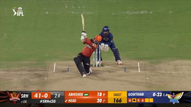 M57: SRH vs LSG  – Travis Head Six