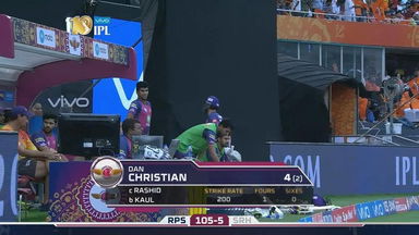 M44: SRH vs RPS – Dan Christian Wicket