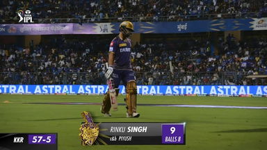 M51: MI vs KKR – Rinku Singh Wicket
