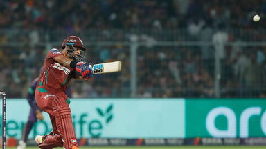 Talk about confidence: Pooran gets going immediately with a maximum