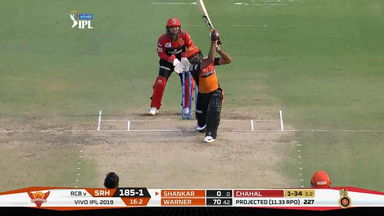 M11: SRH vs RCB –  Vijay Shankar Six