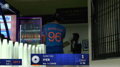 IND vs WI 2026, 3rd T20I: Shreyas Iyer Wicket