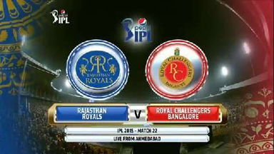 IPL 2015 M22: RR vs RCB – Match Highlights