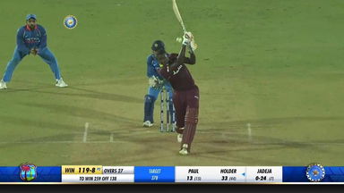 IND vs WI 2018, 4th ODI: Jason Holder Six