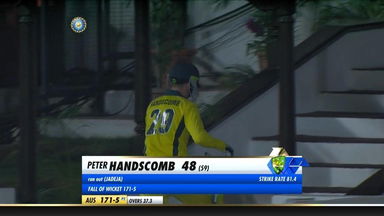 IND vs AUS 2019, 2nd ODI: Peter Handscomb Wicket