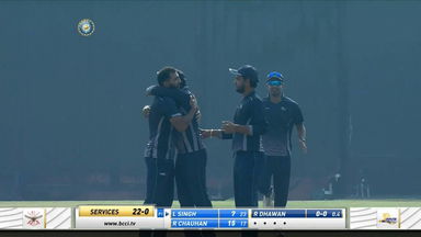 Rishi Dhawan's match-winning 4-wicket haul