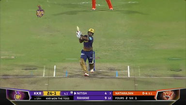 M61: KKR vs SRH – Nitish Rana Six