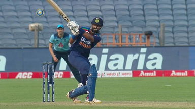 IND vs ENG 2021, 1st ODI : Krunal Pandya Six