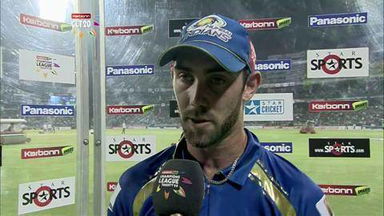 CLT20 2013 M23: RR vs MI  –   Interview – Glenn Maxwell