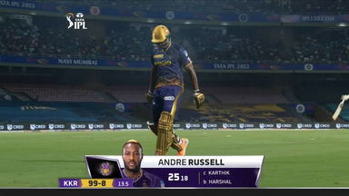 M06: RCB vs KKR – Andre Russell Wicket