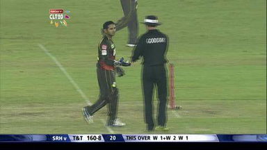 CLT20 2013 M7: T&T vs SRH   –   Match Highlights