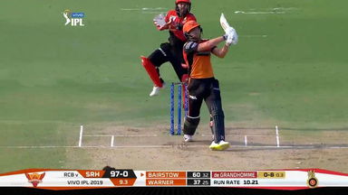 M11: SRH vs RCB –  Jonny Bairstow Six