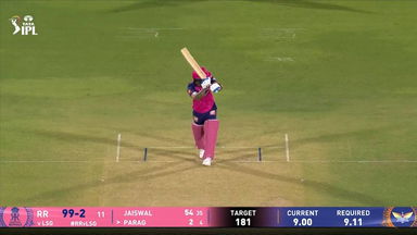 IPL 2025 M36: RR vs LSG - Riyan Parag Six