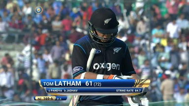 IND vs NZ 2016, 3rd ODI: Tom Latham Wicket