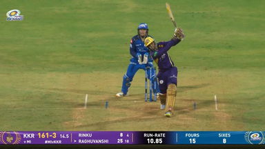 IPL 2026 M02: MI vs KKR - Angkrish Raghuvanshi Six