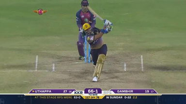 M30: RPS vs KKR – Robin Uthappa Six