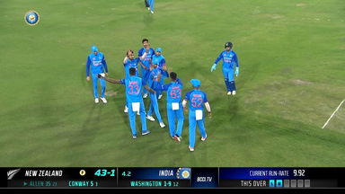IND vs NZ 2023, 1ST T20I: Fall of Wickets