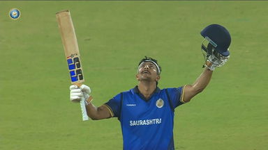 Vijay Hazare Trophy 2025-26 SF2, Saurashtra vs Punjab: Vishvarajsinh Jadeja aces the chase with brilliant 165*(127)