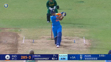 IND-W vs SA-W 2024, 2nd ODI: Richa Ghosh Six