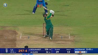 IND-W vs SA-W 2024, 2nd ODI: Laura Wolvaardt Six