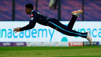 Shubman Gill's oustanding leaping catch