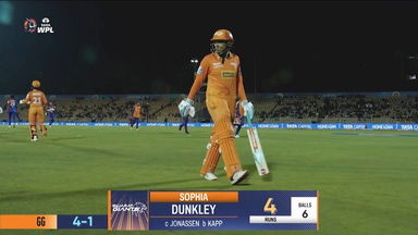 M14- DC vs GG:  Sophia Dunkley Wicket