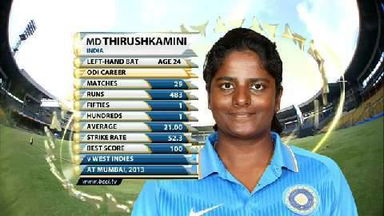 Ind v NZ (Women), 2nd ODI - MD Thirushkamini's fifty